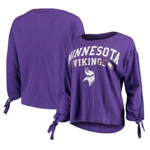 Minnesota Vikings Touch by Alyssa Milano Women's On The Fly Long Sleeve T-Shirt